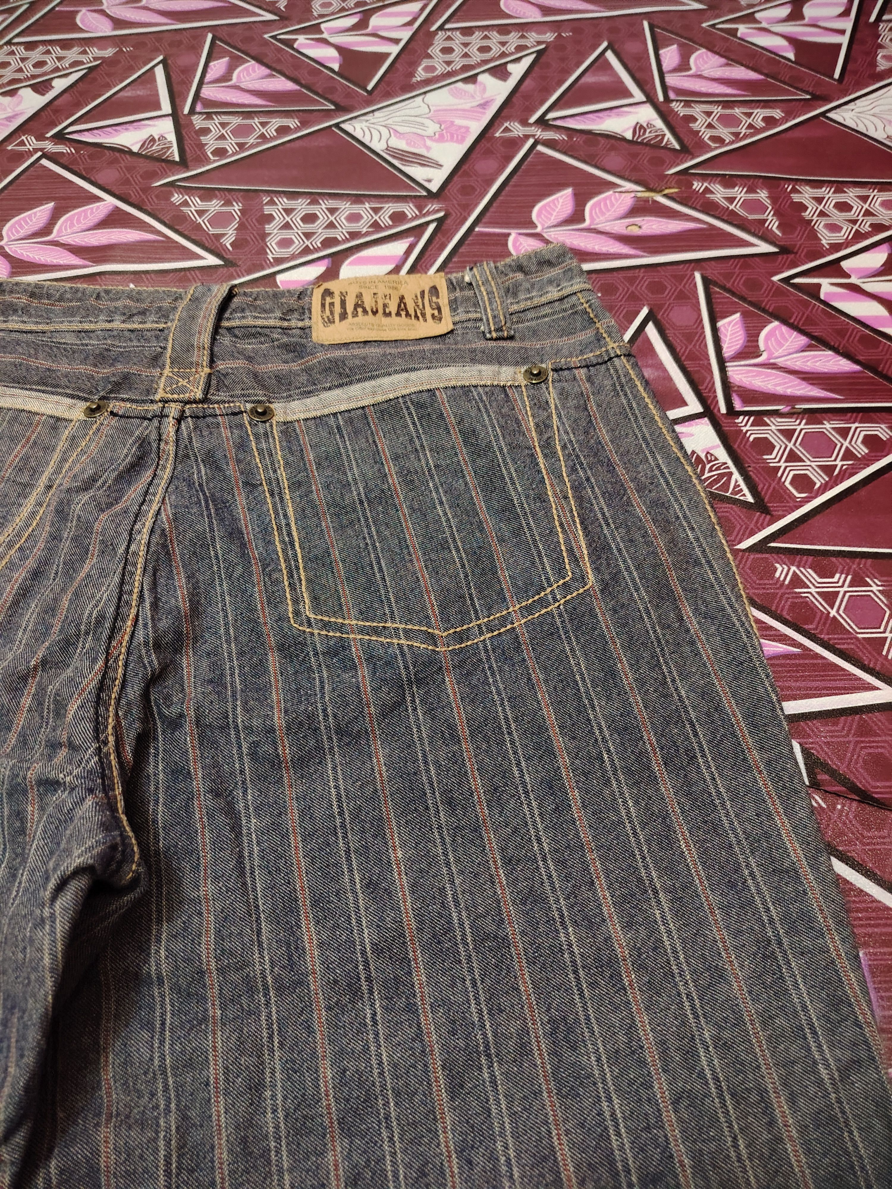 Designer × Japanese Brand Guys in America Jeans Striped baggy style Size US 32 / EU 48 - 14 Thumbnail
