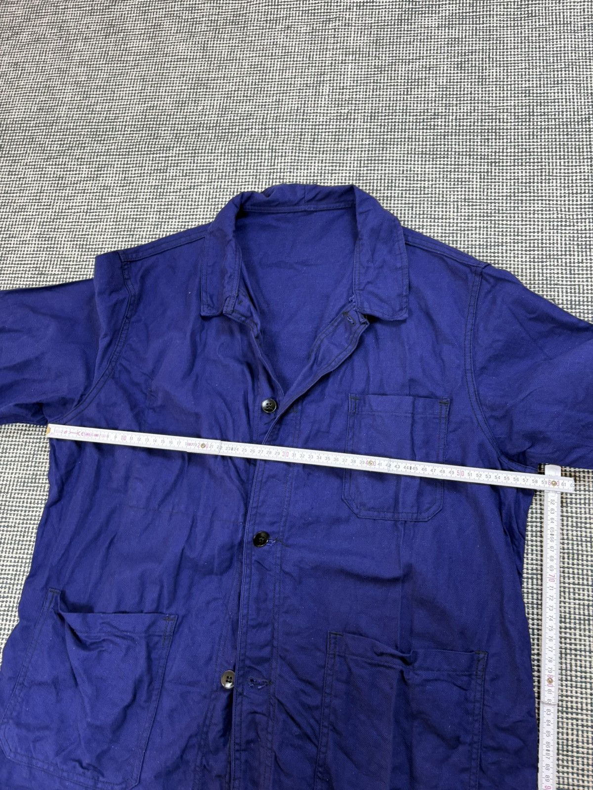 Le Laboureur 60s/70s unbranded french chore coat jacket 3 pocket sanfor Size US L / EU 52-54 / 3 - 5 Thumbnail
