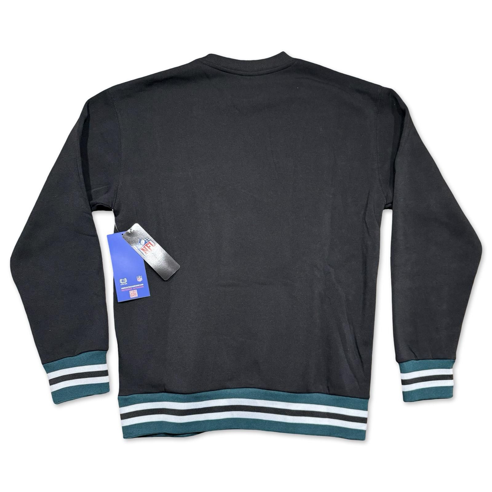 NFL Philadelphia Eagles Black Crewneck Sweatshirt Size US XL / EU 56 / 4 - 2 Thumbnail