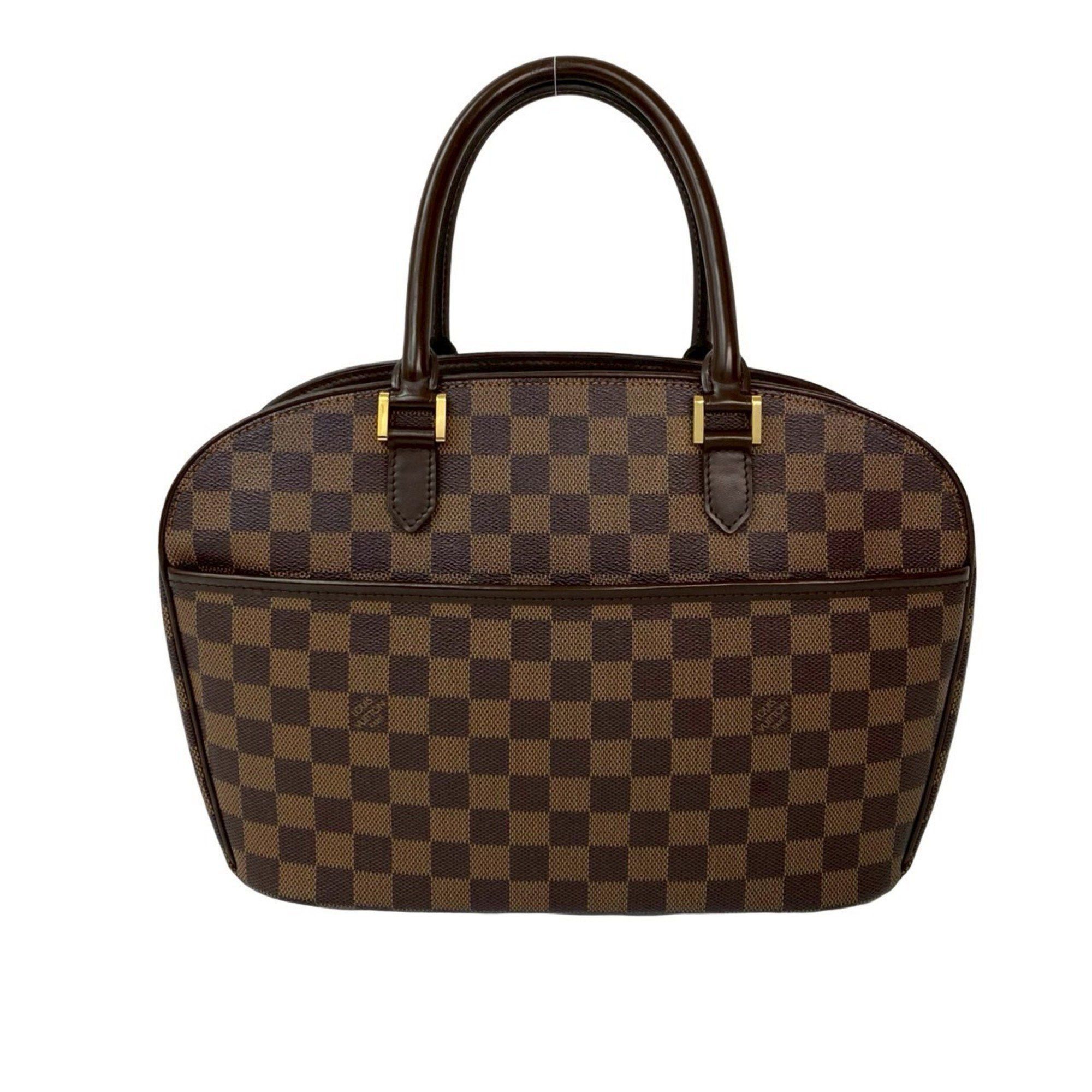 Louis Vuitton LOUIS VUITTON Saria Horizontal Damier Leather Handbag/Mini Boston Bag Brown 2049b Size ONE SIZE - 1 Thumbnail
