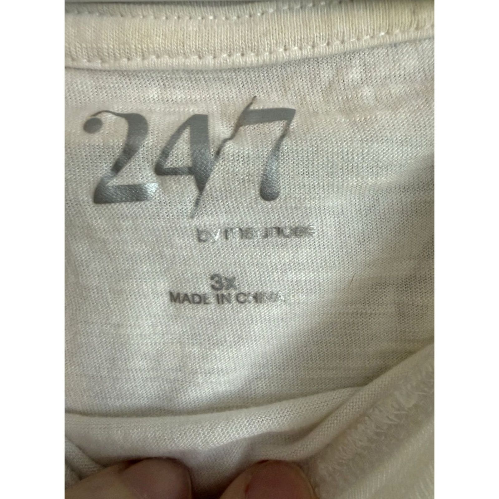Vintage Maurices 3X Navy White Stripe Top Cotton Blend Classic Women’s Size XXL / US 16-18 / IT 52-54 - 3 Thumbnail