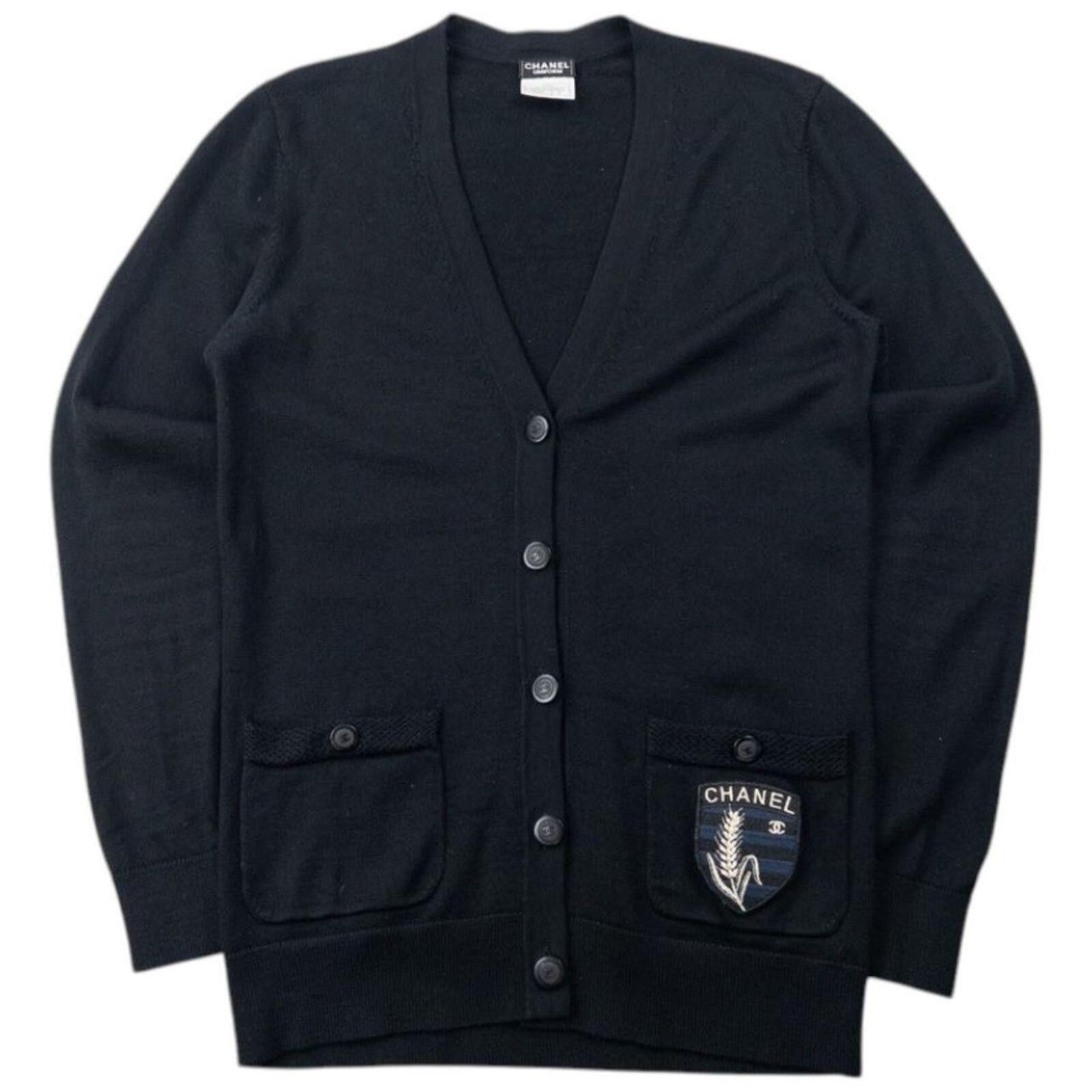 シャネルユニフォームニット 白 Chanel Chanel Uniform Sweater CC