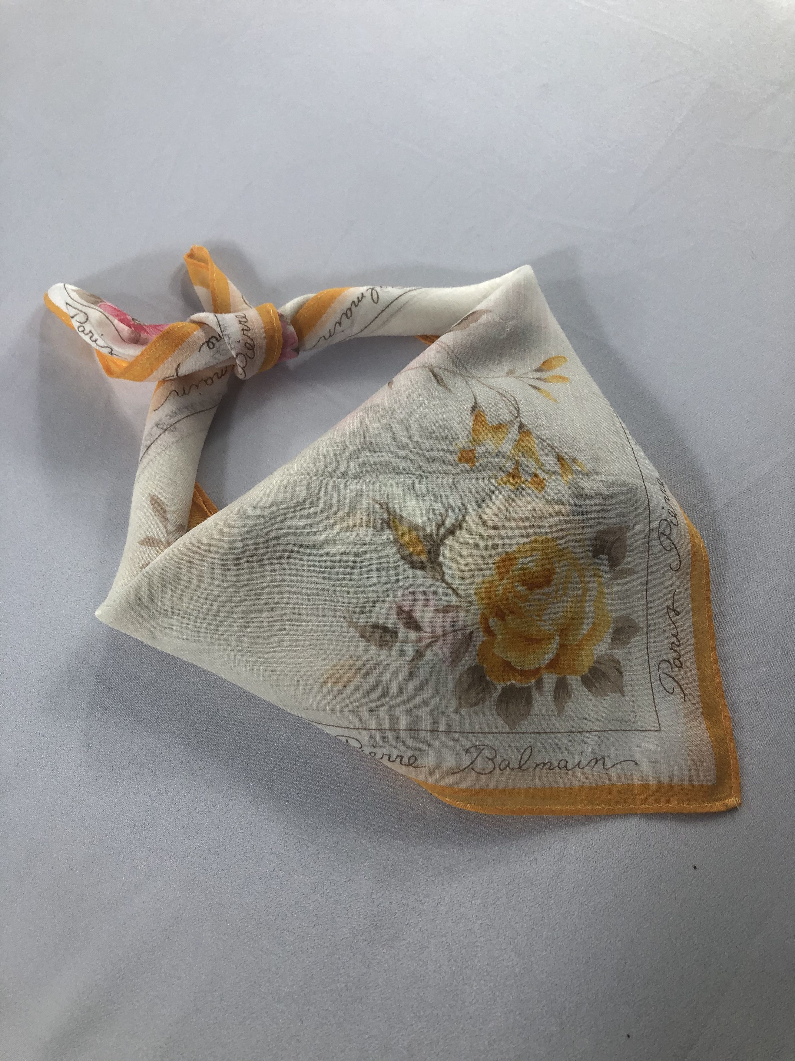 Pierre Balmain × Vintage Vintage Pierre Balmain Handkerchief / Bandana / Neckerchief Size ONE SIZE - 2 Thumbnail