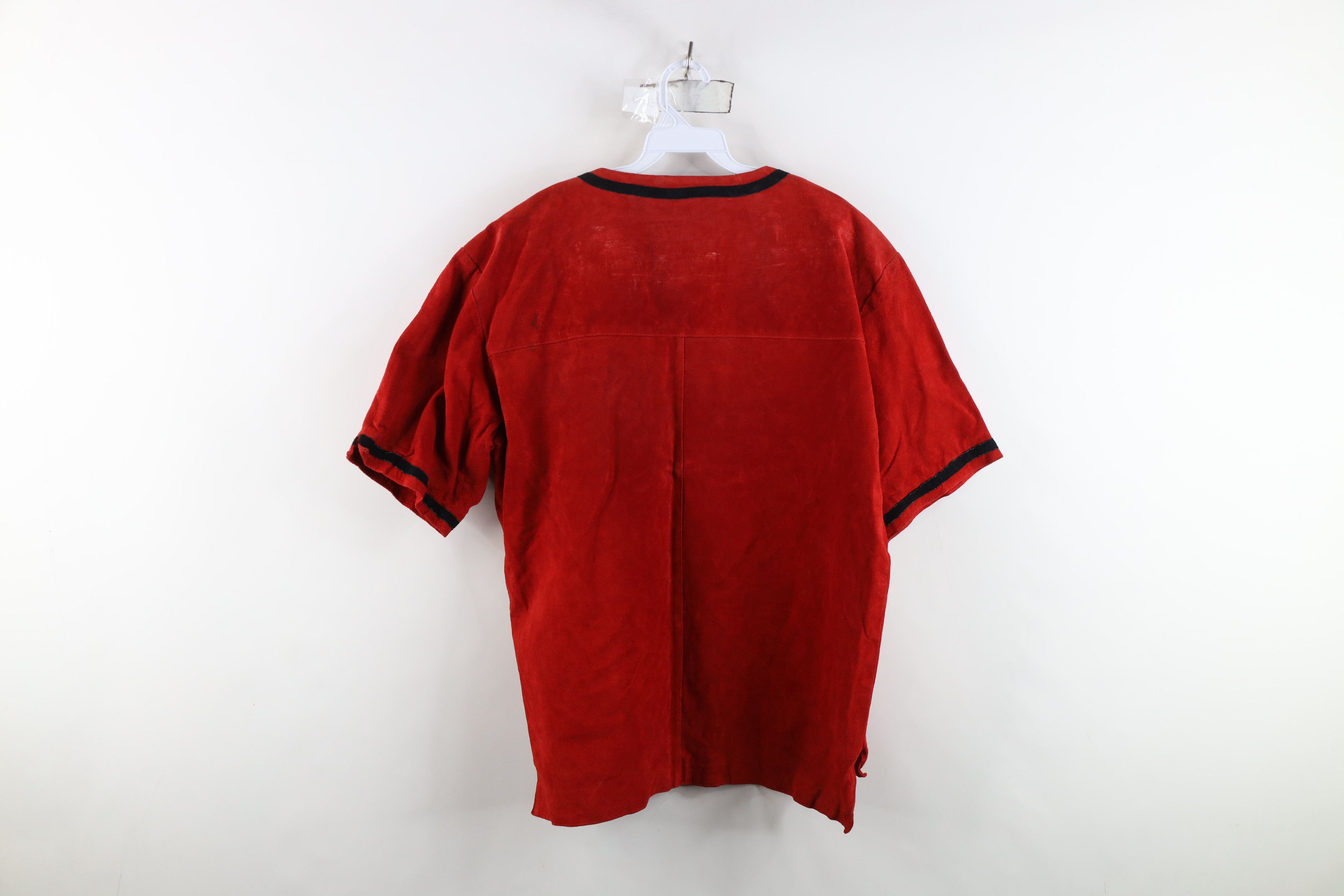 Vintage Deadstock Vintage 90s Streetwear Short Sleeve Suede Jacket Size US XL / EU 56 / 4 - 14 Thumbnail