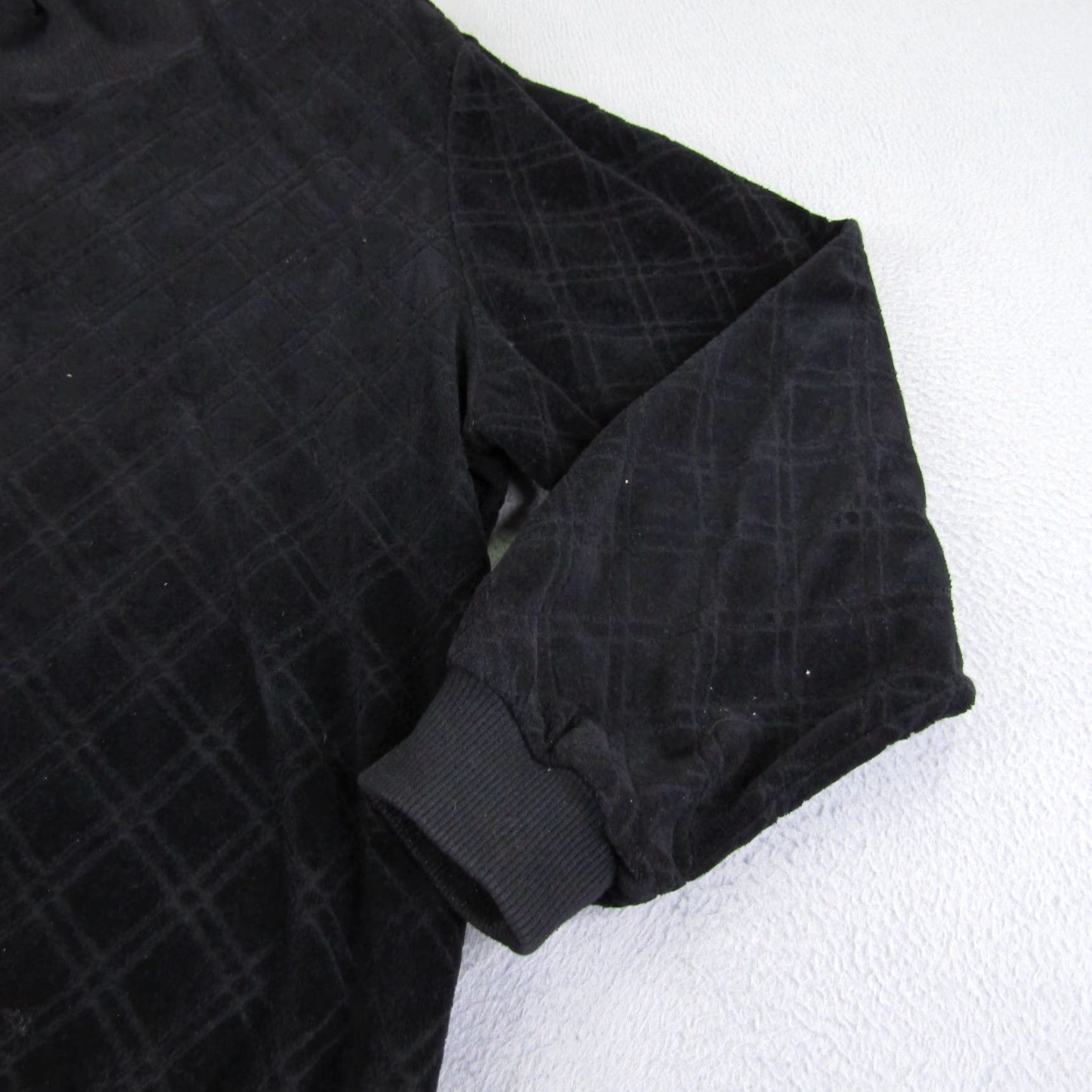 Vintage VINTAGE Alfred Dunner Sweater Petite Large Black Argyle Pullover Long Sleeve Shoulder Pads Womens Size L / US 10 / IT 46 - 2 Thumbnail
