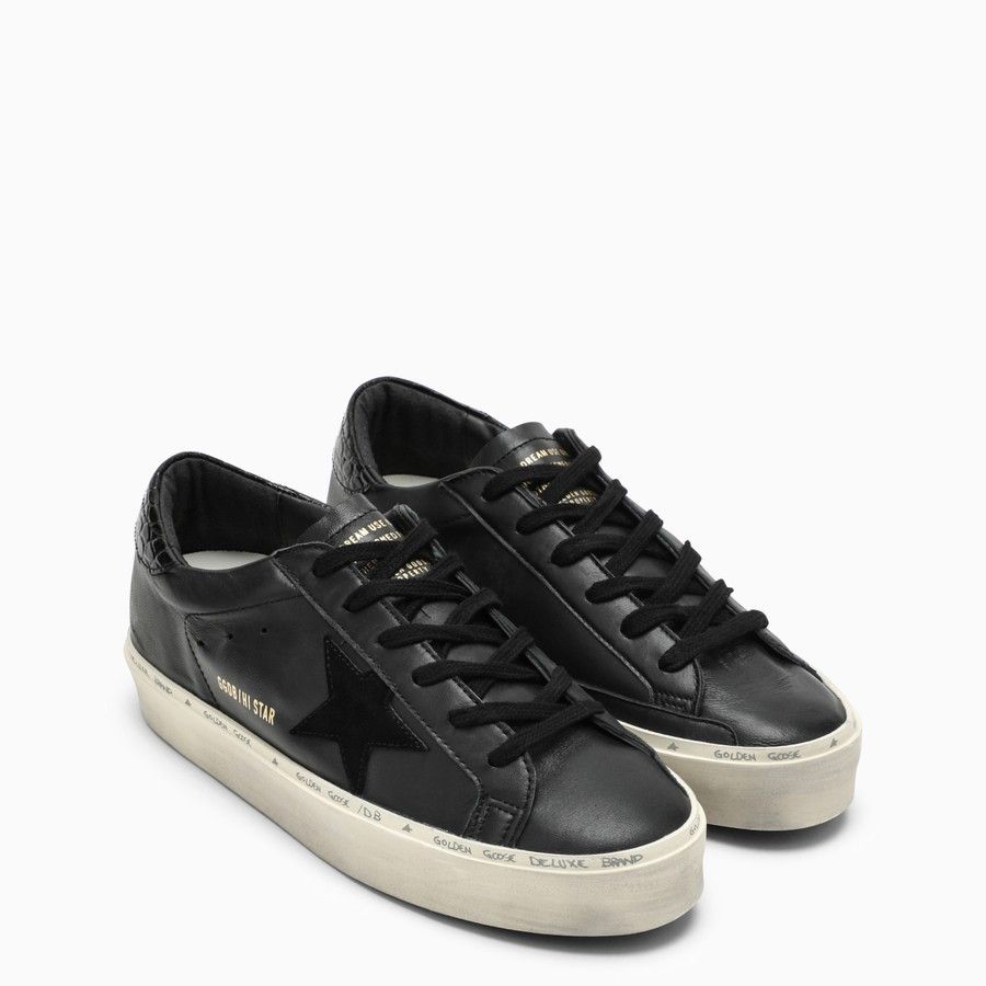 Golden Goose o1d2blof0824 Low Hi Star Trainer With Platform in Black Size US 9 / IT 39 - 2 Thumbnail