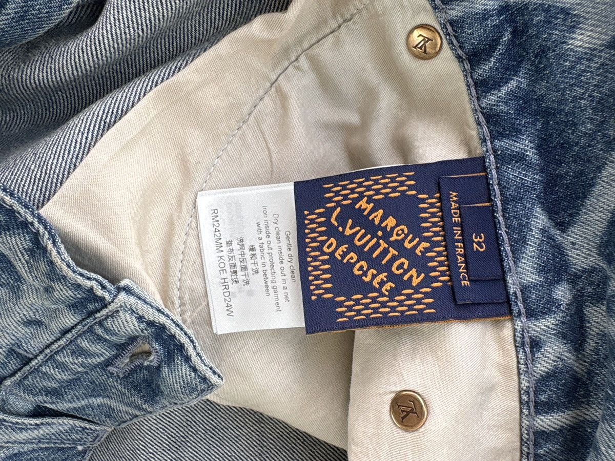 Louis Vuitton Monogram Printed Denim Shorts Size US 32 / EU 48 - 2 Thumbnail