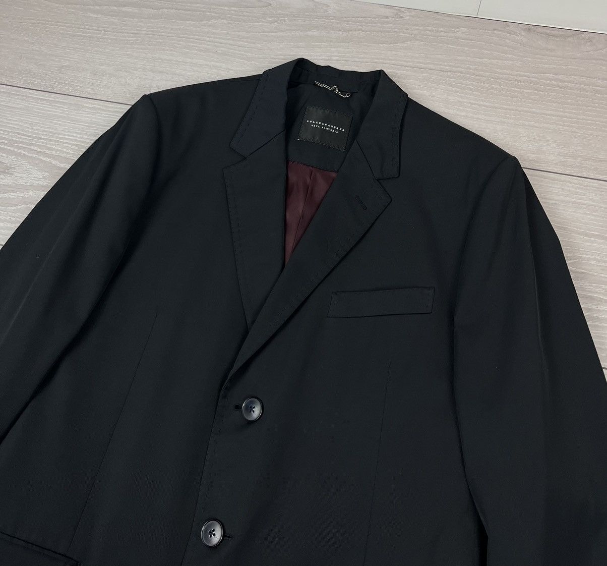Dolce & Gabbana Dolce Gabbana Alta Sartoria Mens Classic Three Buttons Coat Size US L / EU 52-54 / 3 - 6 Thumbnail