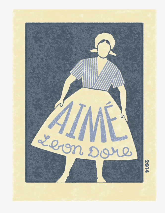Pre-owned Aimé Leon Dore Greek Woman Poster In White