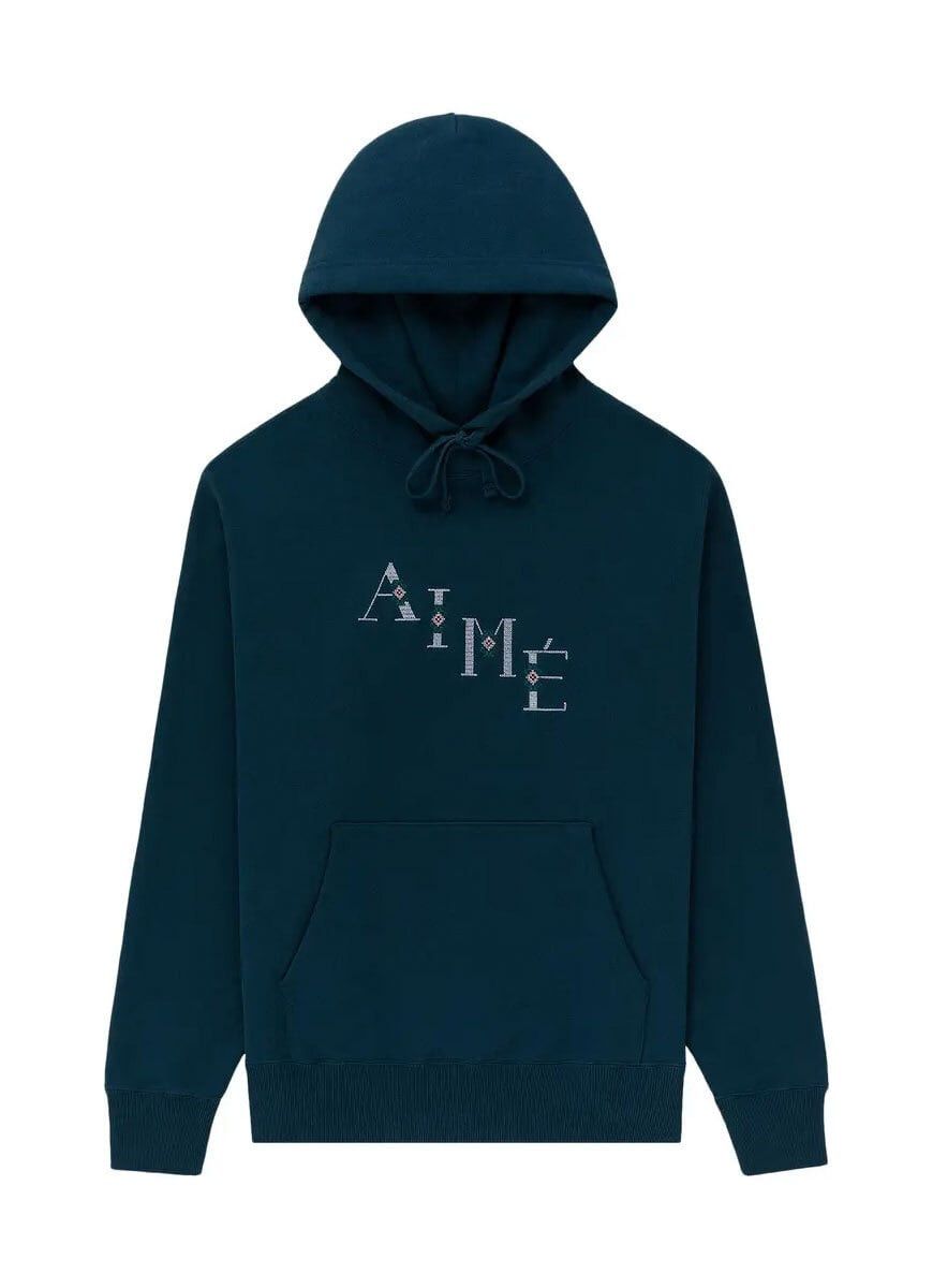 Aime Leon Dore o1mle0825 Needlepoint Aime Hoodie in Ocean Blue Size US L / EU 52-54 / 3 - 1 Preview