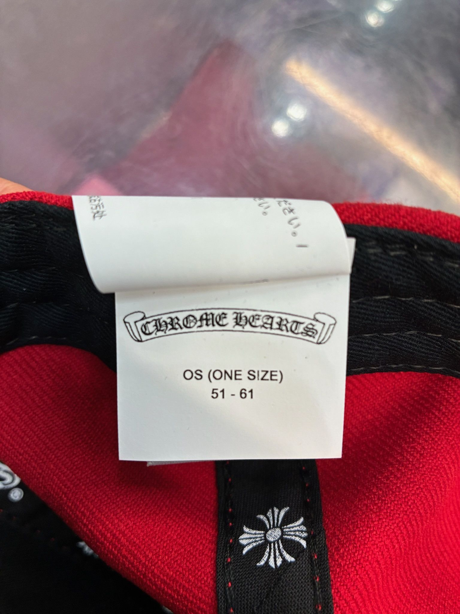 Chrome Hearts Chrome Hearts Embroidered CH Logo Baseball Hat Red White Size ONE SIZE - 9 Thumbnail