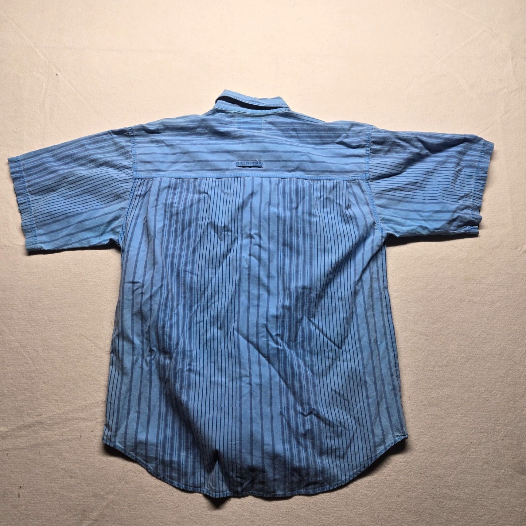Vintage Mr. Respect Shirt Button-Up Casual Cotton Blue Short Sleeve Men M Medium Size US M / EU 48-50 / 2 - 7 Thumbnail