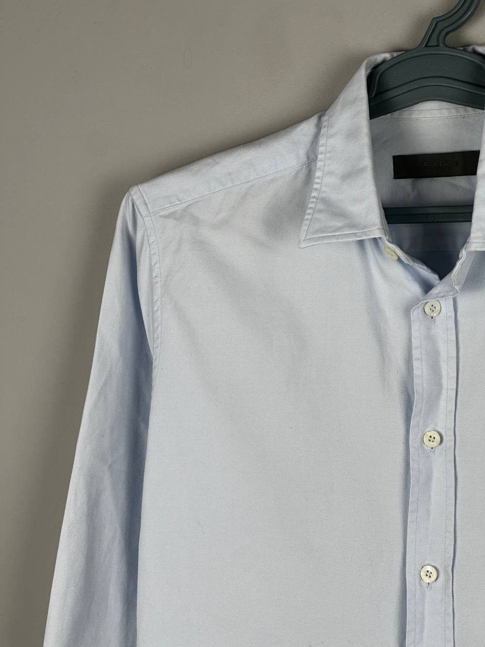 Bally Bally Italy Luxury Blue Oxford Pocket Shirt Size US M / EU 48-50 / 2 - 5 Thumbnail