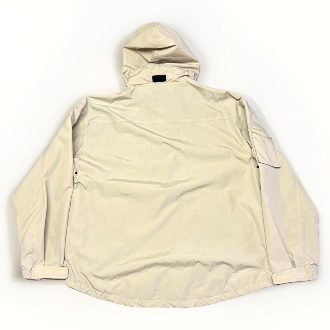 Ralph Lauren VINTAGE Ralph Lauren Chaps Anorak Shirt Jacket Men 2XL Beige Striped 90s Nautical Rain Coat Hooded Water Resistant Wind-Resistant Fishtail Full-Zip Size US XXL / EU 58 / 5 - 3 Thumbnail