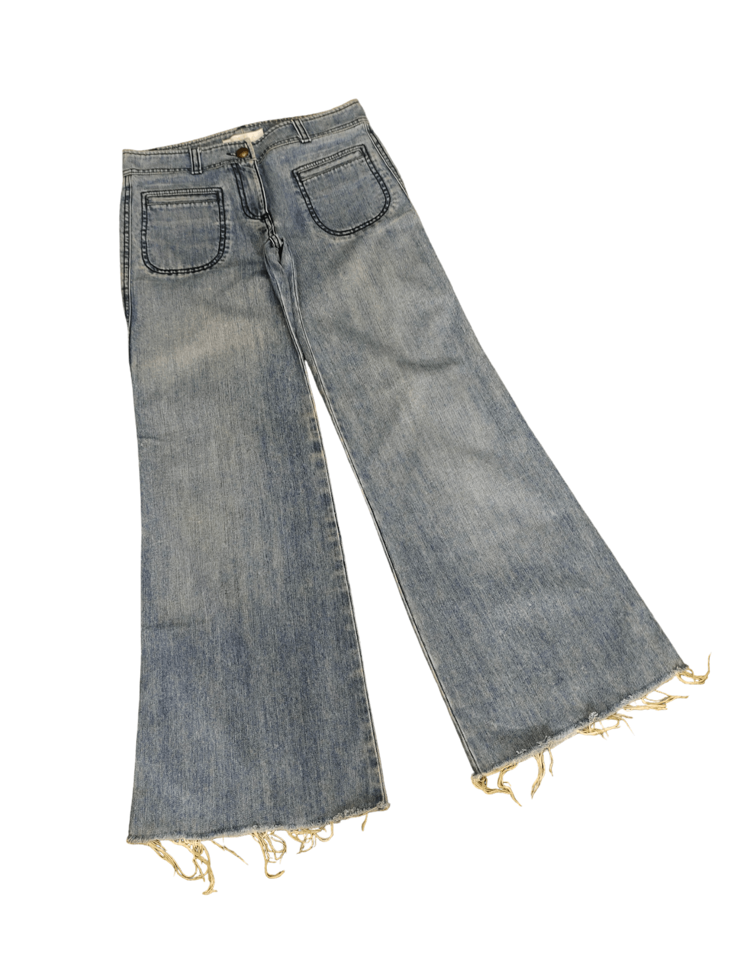 Chloe Flare Jeans Vintage 90s Chloe Release Hem Boot Cut Size 27" / US 4 / IT 40 - 5 Thumbnail
