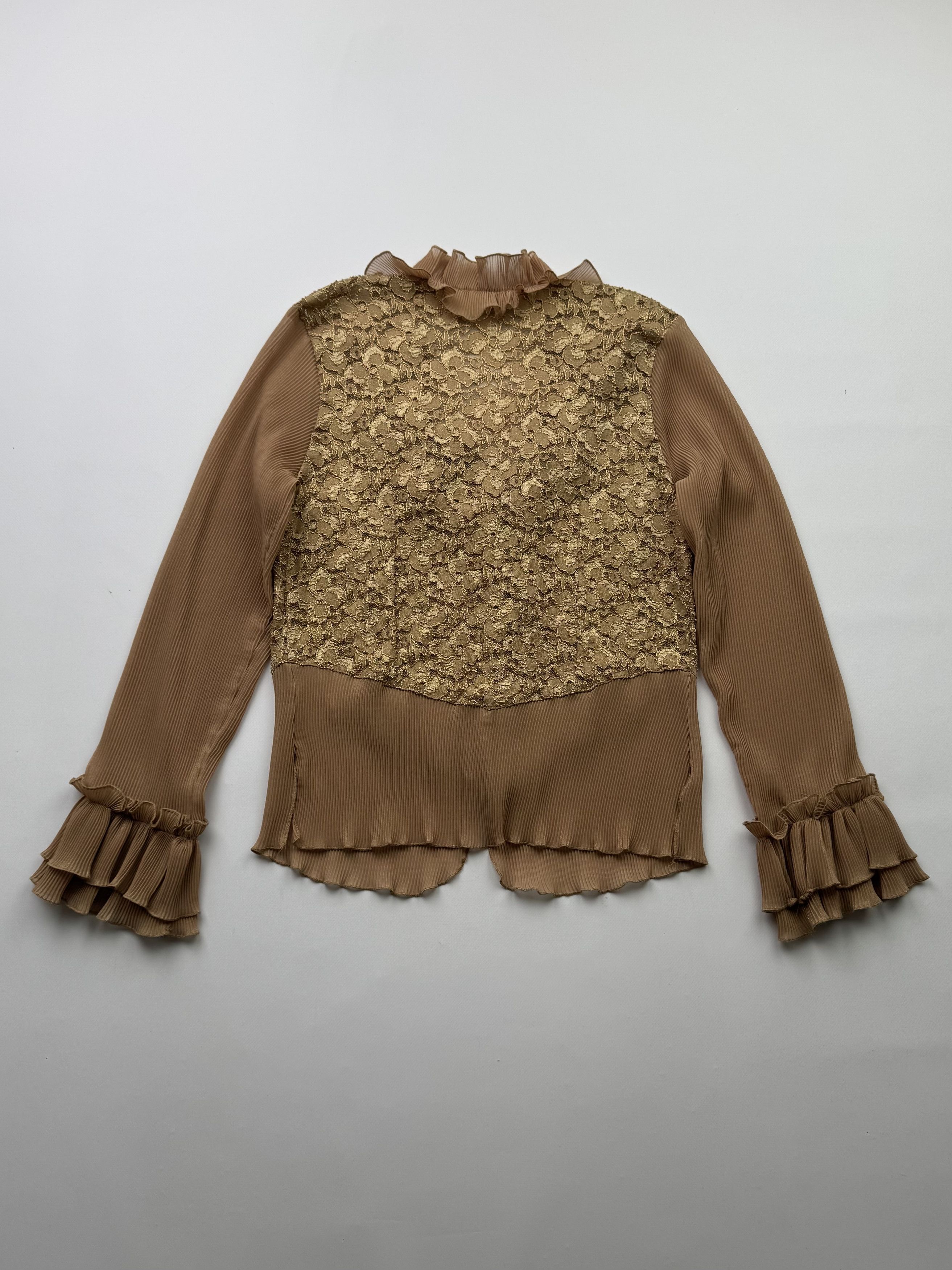 Vintage Vintage Plisse Blouse B588(V246)E2 Size M / US 6-8 / IT 42-44 - 8 Thumbnail