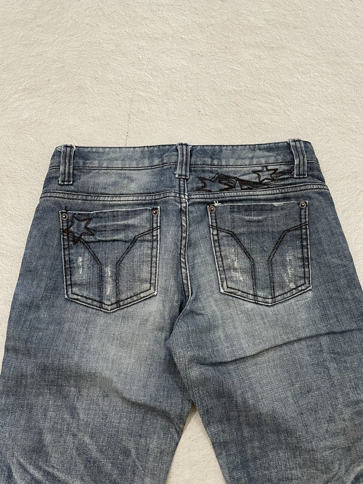 00s Diesel Fade ripped straight denim 2000s Diesel Flare Denim 