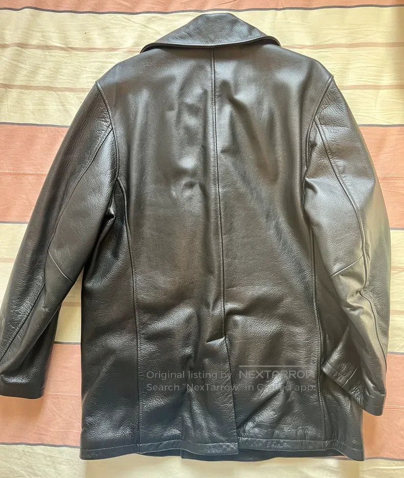 Schott Schott 740 Sheepskin Navy Coat Size US XL / EU 56 / 4 - 3 Thumbnail