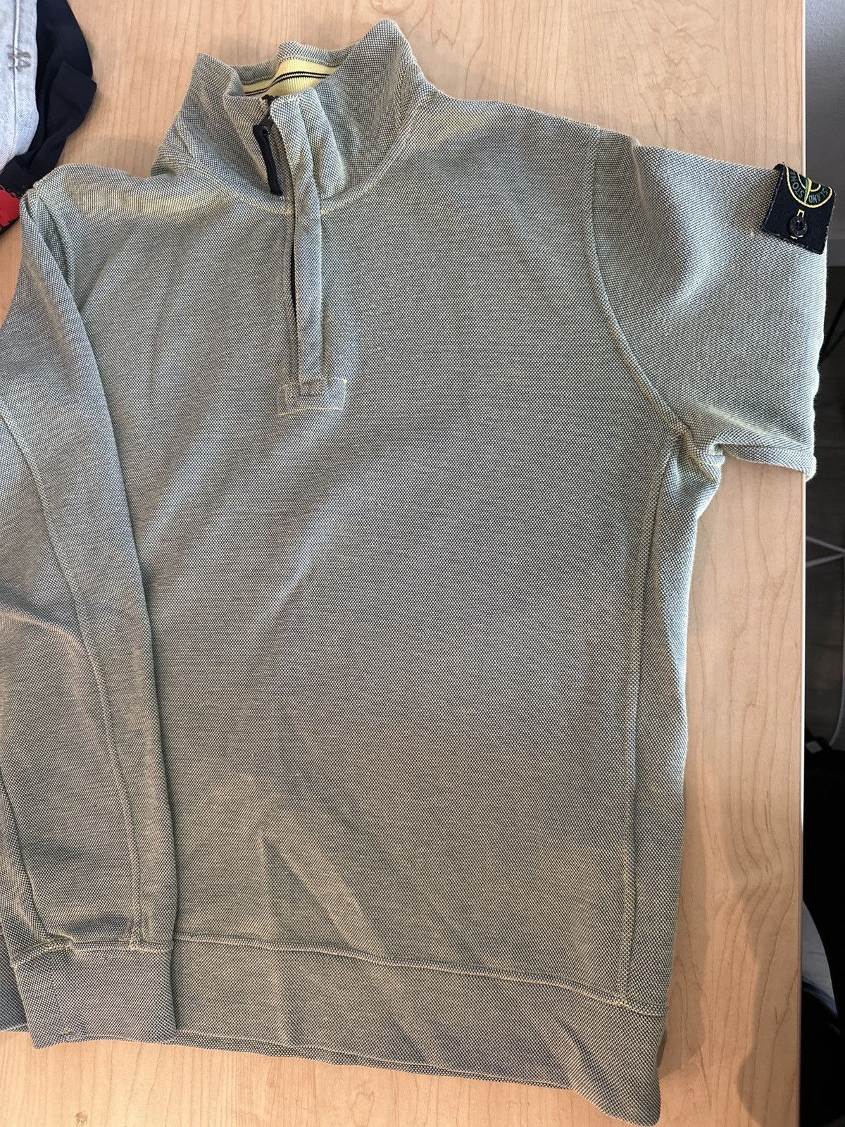 Green/yellow 1/4 zip