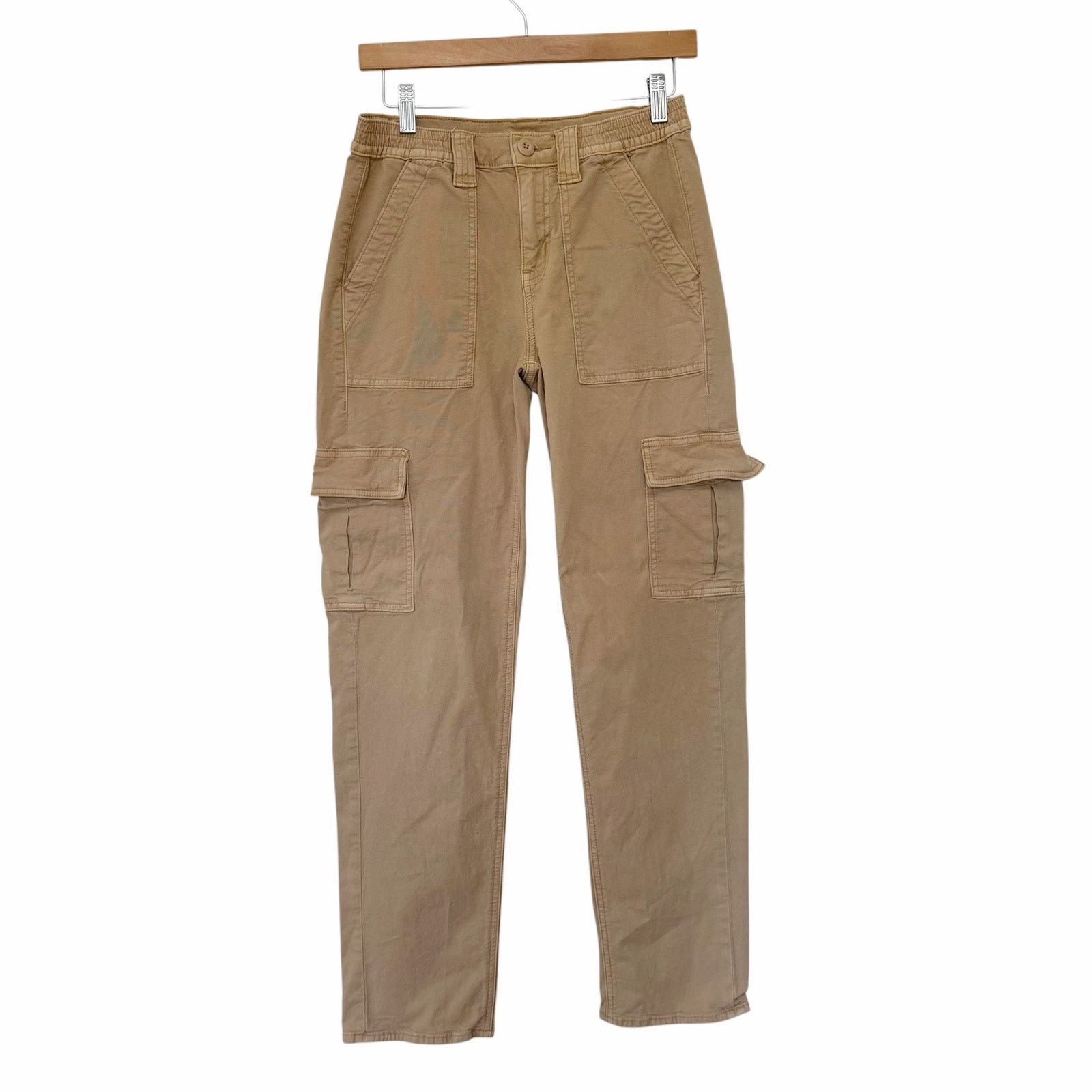 American Eagle Outfitters American Eagle Tan Cargo Pants Sz 2 Size 26" / US 2 / IT 38 - 1 Thumbnail