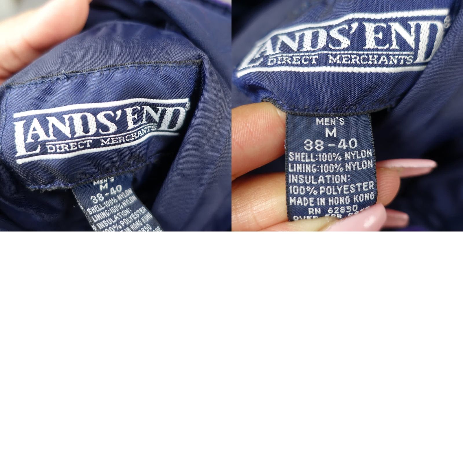 Lands' End VINTAGE Lands' End Jacket Mens M Purple Puffer Coat Insulated Nylon Lining Short Zip 90s Casual Mens Size US M / EU 48-50 / 2 - 9 Thumbnail