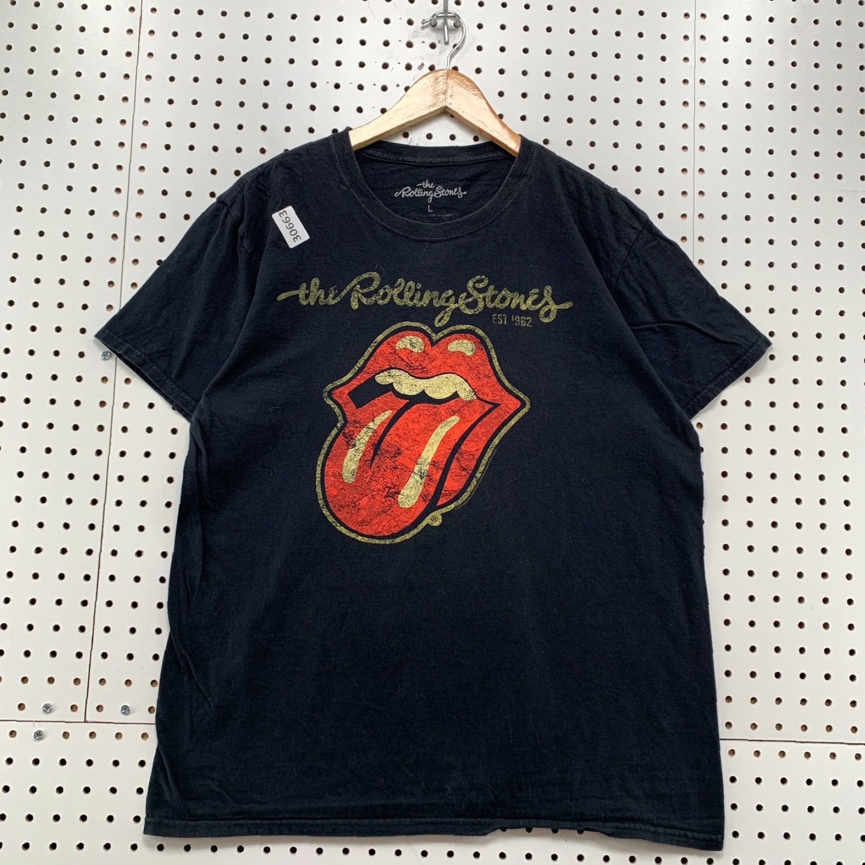 Vintage VINTAGE The Rolling Stones Shirt Black Mens M 21X27.5 Band Music Rock T-Shirt Crew Neck Short Sleeve Cotton Size US M / EU 48-50 / 2 - 2 Thumbnail