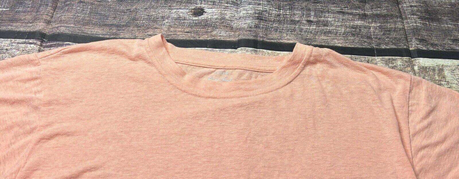 J.Crew J. Crew Linen Blend Top Tee Women's Medium Pink Pullover Size M / US 6-8 / IT 42-44 - 5 Thumbnail