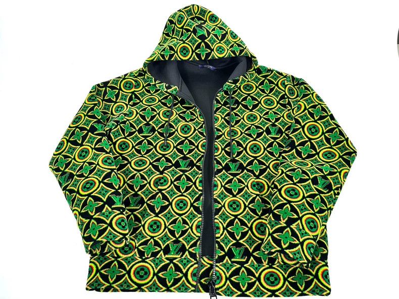 Louis Vuitton Louis Vuitton Jamaican Color Flocked Full Print Jacket Size US L / EU 52-54 / 3 - 1 Thumbnail
