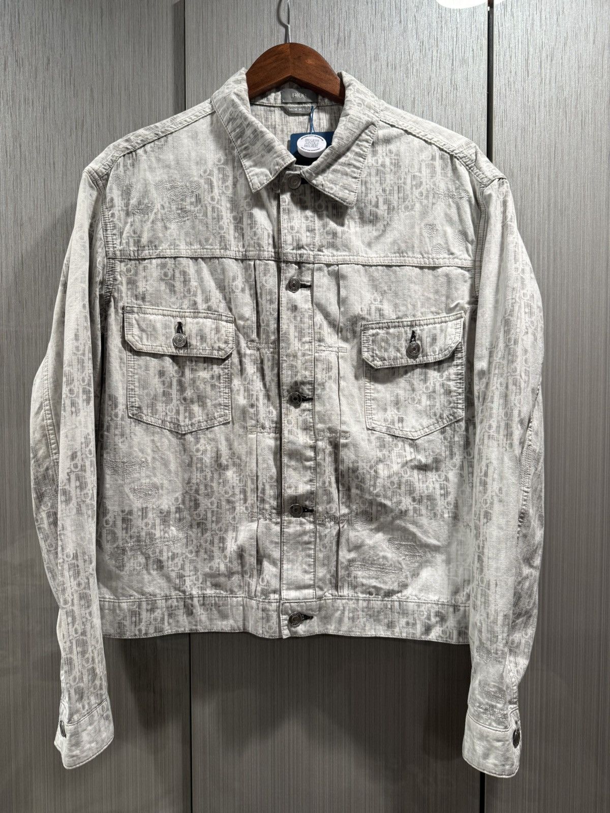 Dior Dior Japanese Denim Grey Oblique Jacket Size US L / EU 52-54 / 3 - 1 Thumbnail