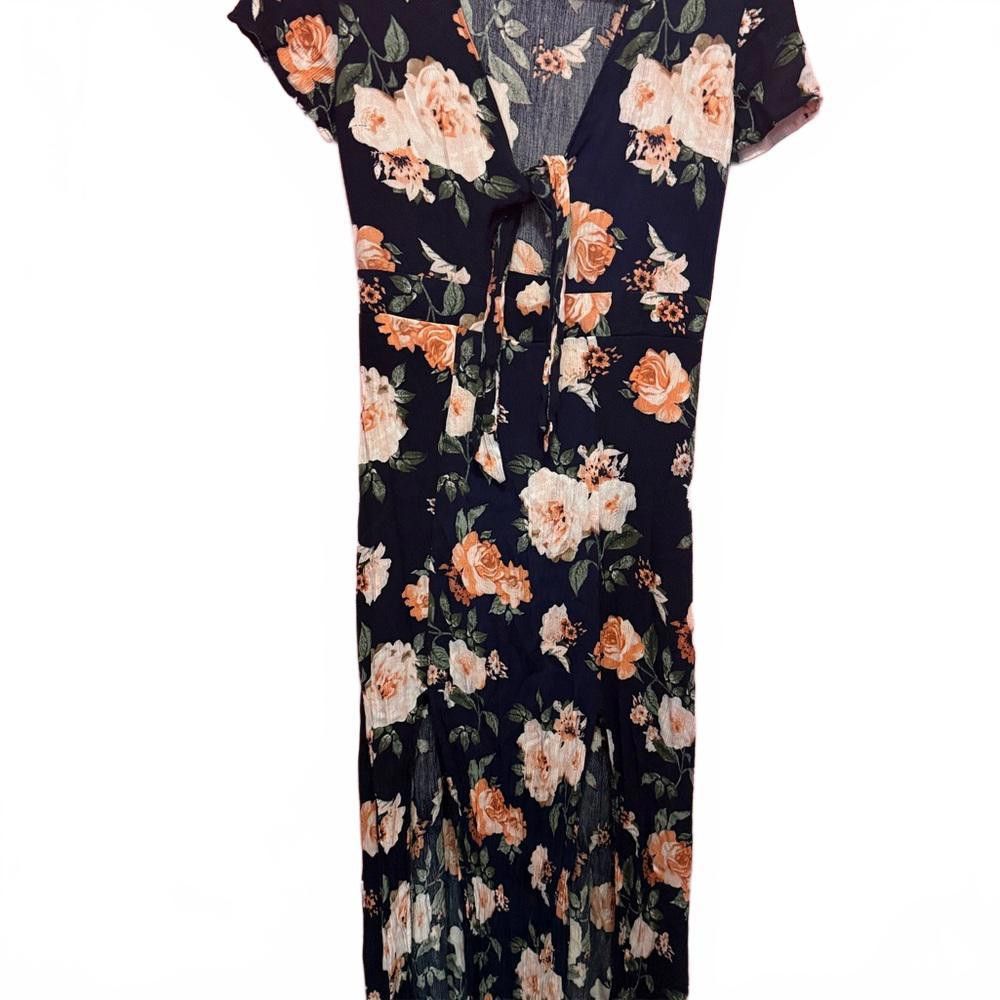 Designer Floral Maxi Dress - Elegant & Stylish Size S / US 4 / IT 40 - 2 Thumbnail