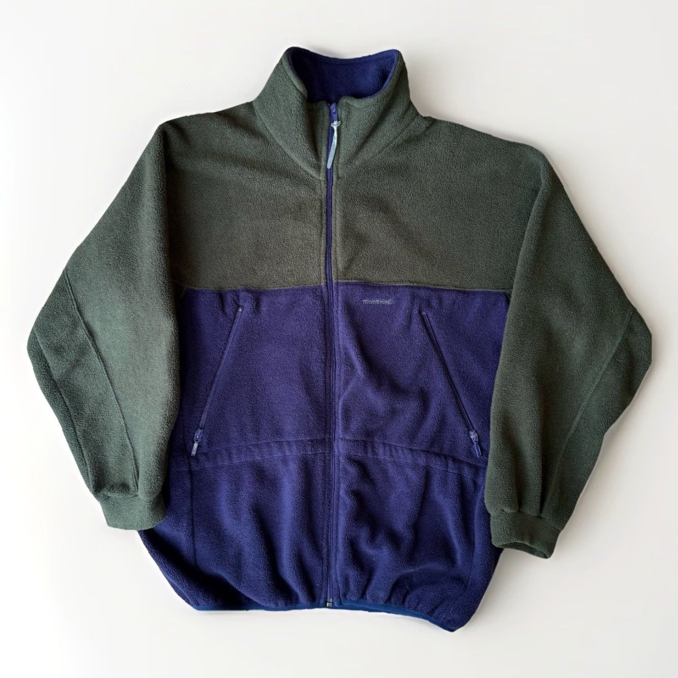 Montbell VINTAGE Montbell Fleece Jacket Medium Olive Purple Full Zip 90s Outerwear Mens Regular Jacket Size US M / EU 48-50 / 2 - 2 Thumbnail