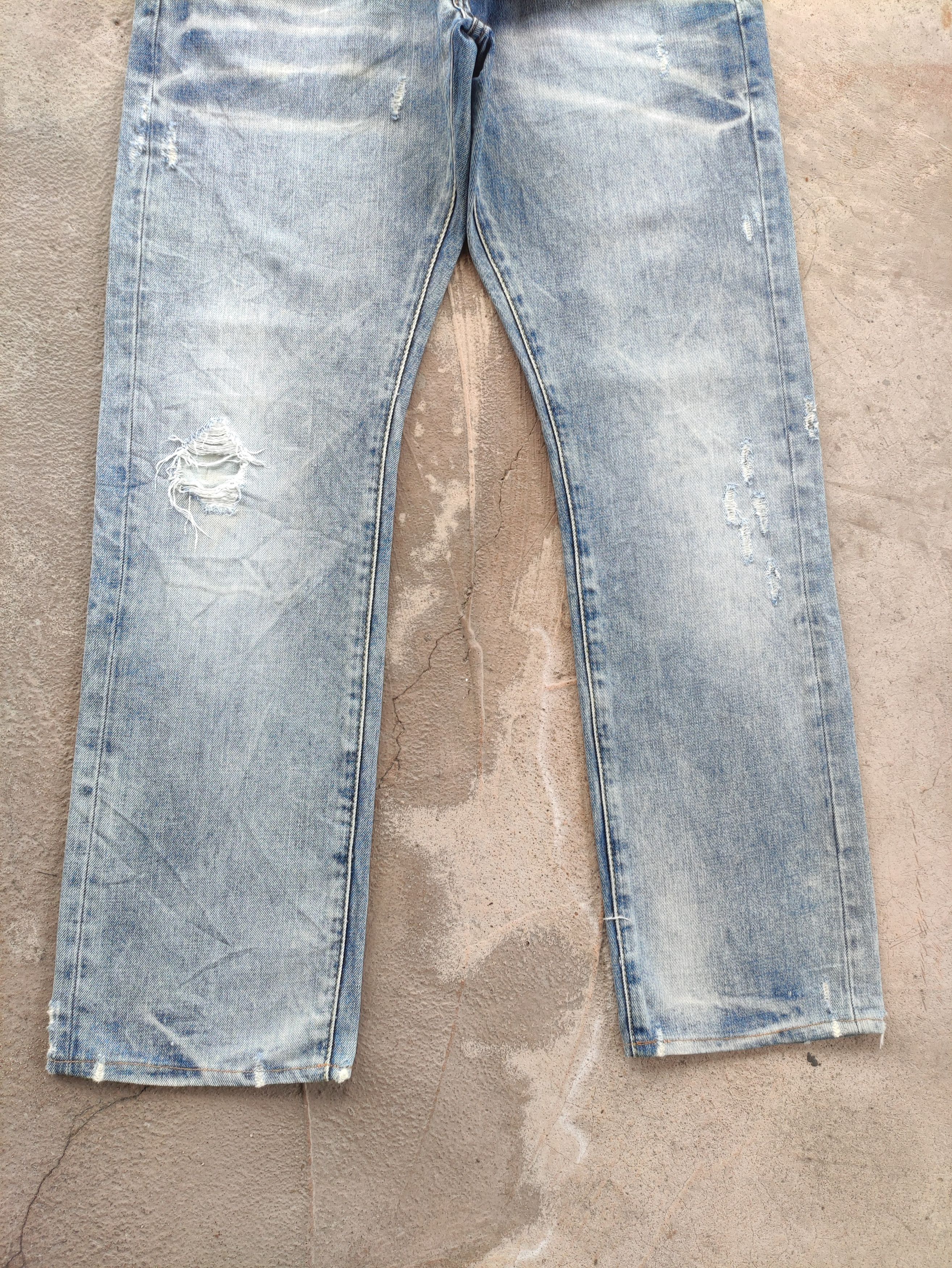 Pepe Jeans Vintage Pepe Jean London Button Distressed Faded Denim Size US 36 / EU 52 - 3 Thumbnail
