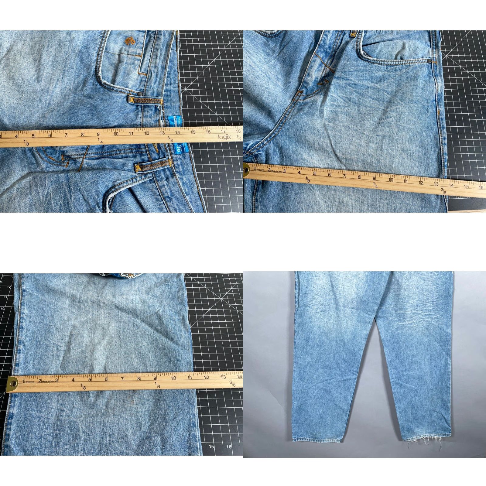 Rocawear VINTAGE Rocawear Baggy Jeans Men's 34 x 33 Light Blue Embroidered 90s Hip Hop Size US 34 / EU 50 - 8 Thumbnail