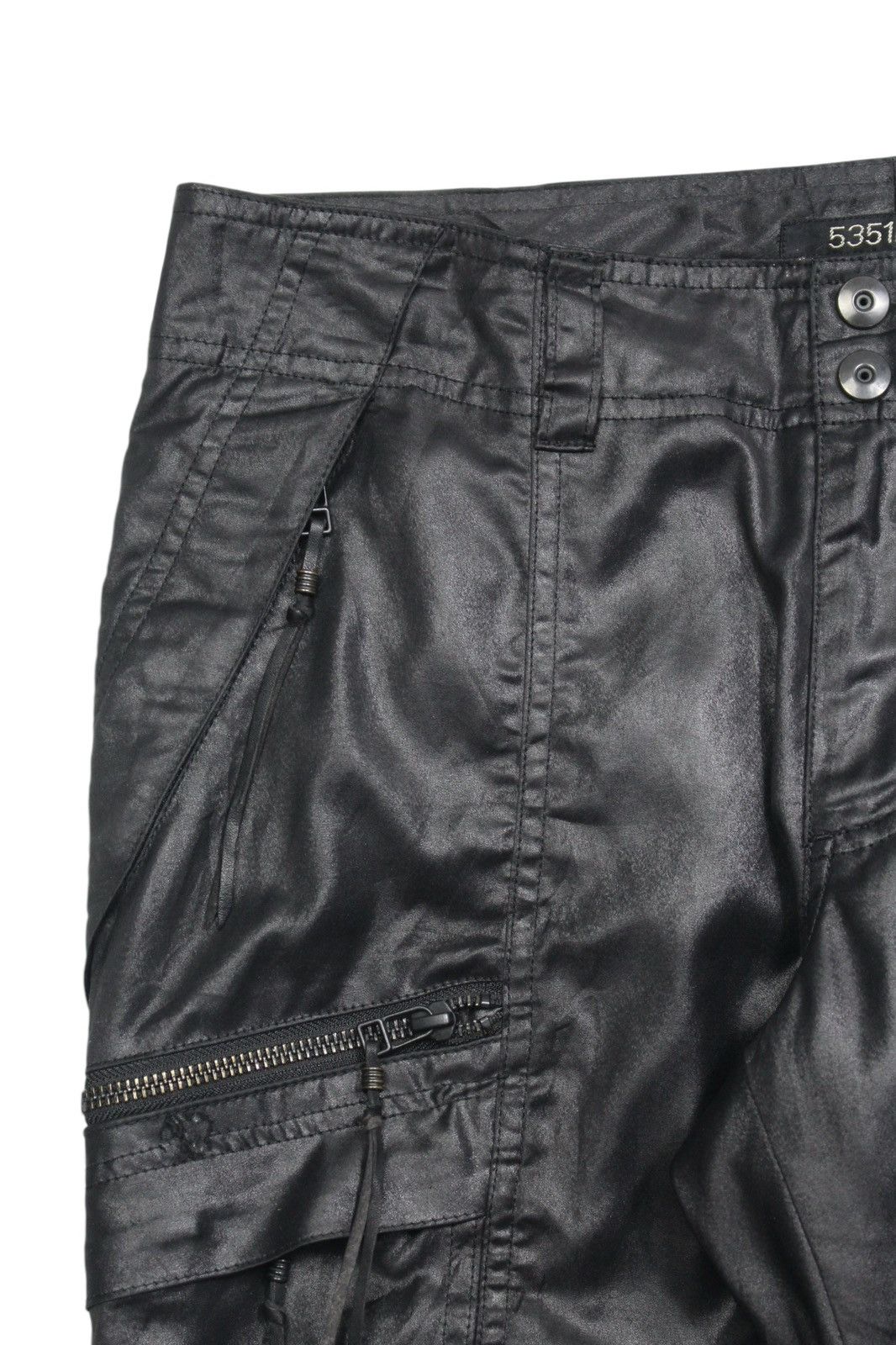 If Six Was Nine 2000S 5351 POUR LES HOMMES WAX UTILITY LONG SHORT Size US 30 / EU 46 - 3 Thumbnail