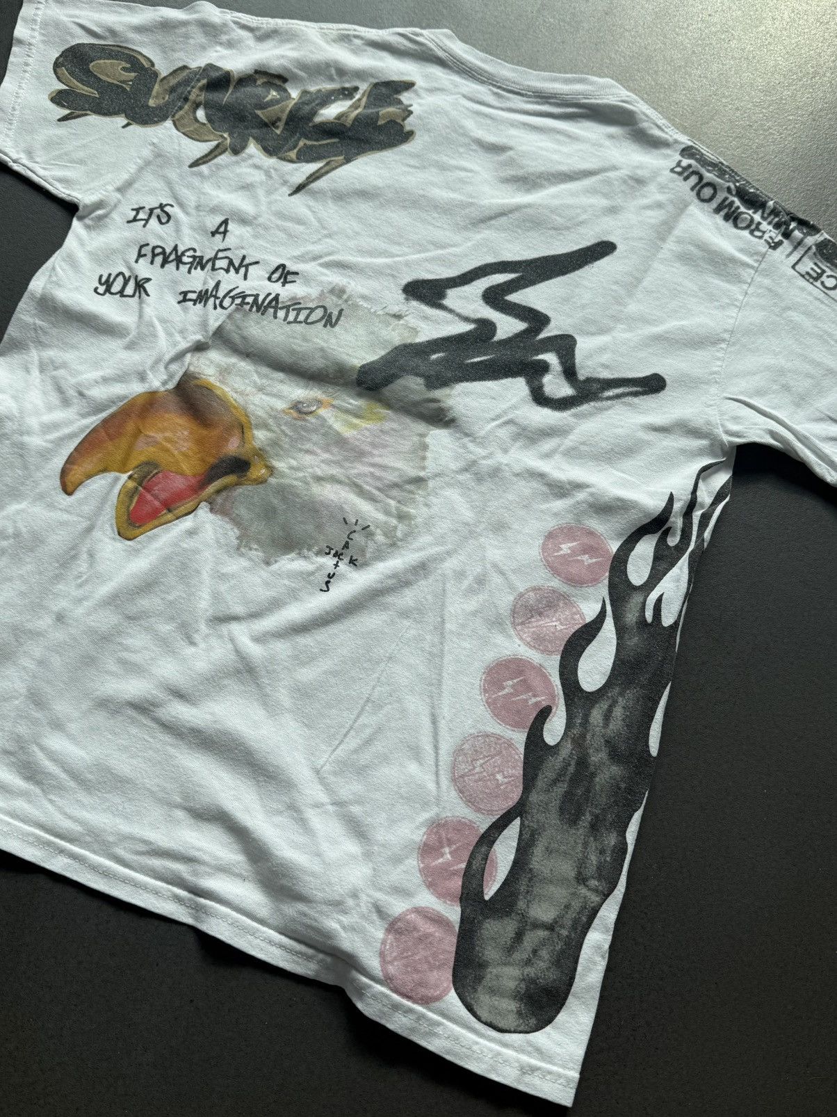 Travis Scott Travis Scott Cactus Jack for Fragment Sunrise T-Shirt White Size US S / EU 44-46 / 1 - 7 Thumbnail