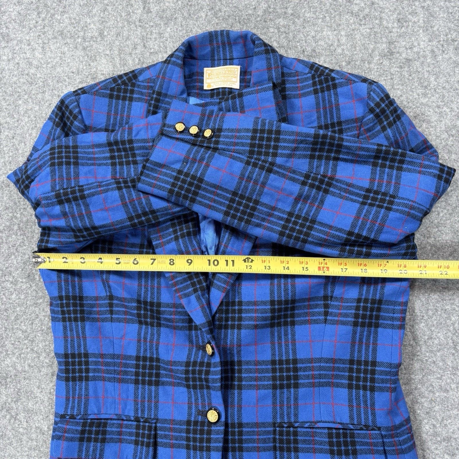 Pendleton Vintage Pendleton Blazer Womens 12 Blue Morgan Scottish Wool Size XL / US 12-14 / IT 48-50 - 11 Thumbnail