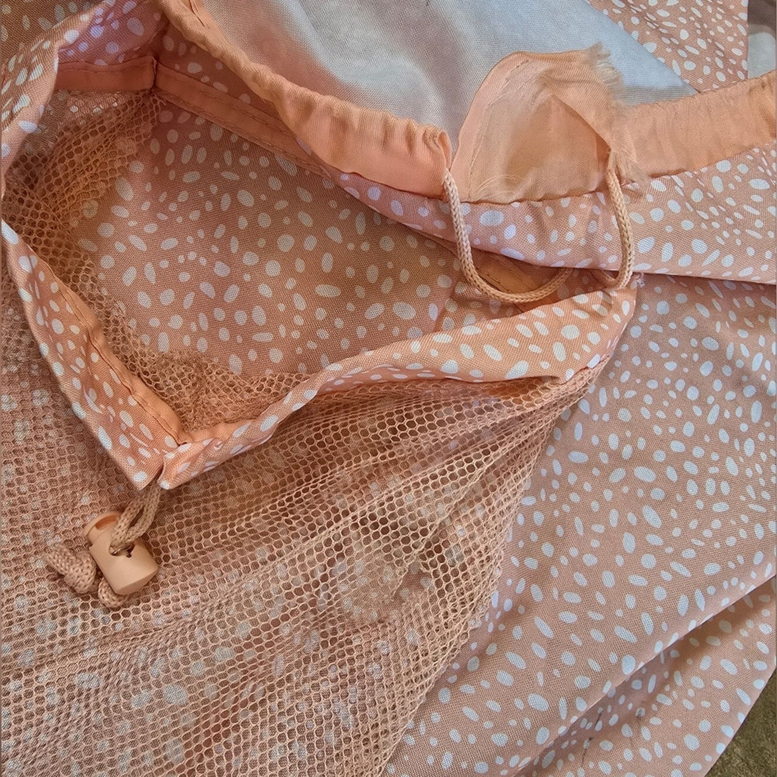 Other Peach White Detailed Long Storage Backpack Size ONE SIZE - 3 Thumbnail