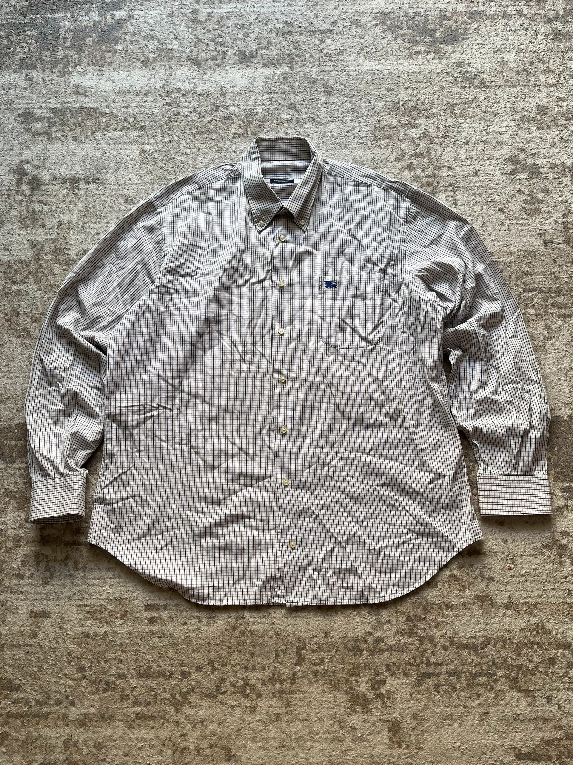 Burberry Burberry London Shirts Sz XL Plaid Cotton Size US XL / EU 56 / 4 - 1 Thumbnail