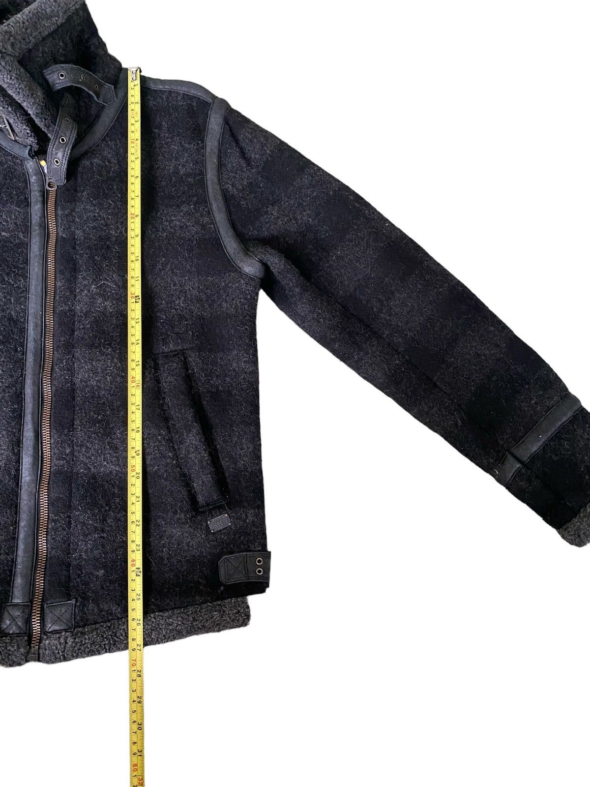 Diesel Diesel Faux Fur Leather Zipper Jacket (L) Size US L / EU 52-54 / 3 - 24 Thumbnail