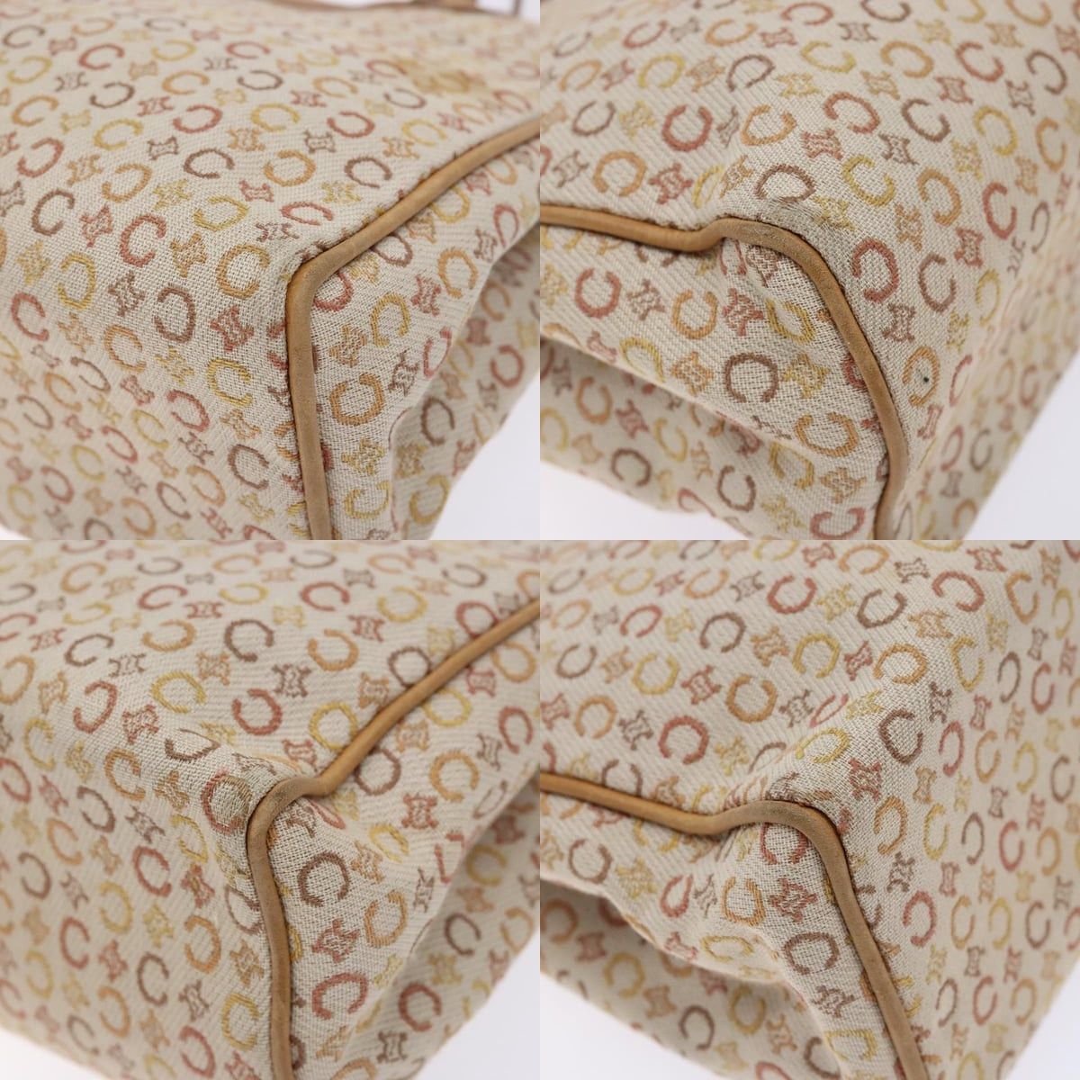 Celine CELINE C Macadam Canvas Hand Bag Beige Size ONE SIZE - 10 Thumbnail