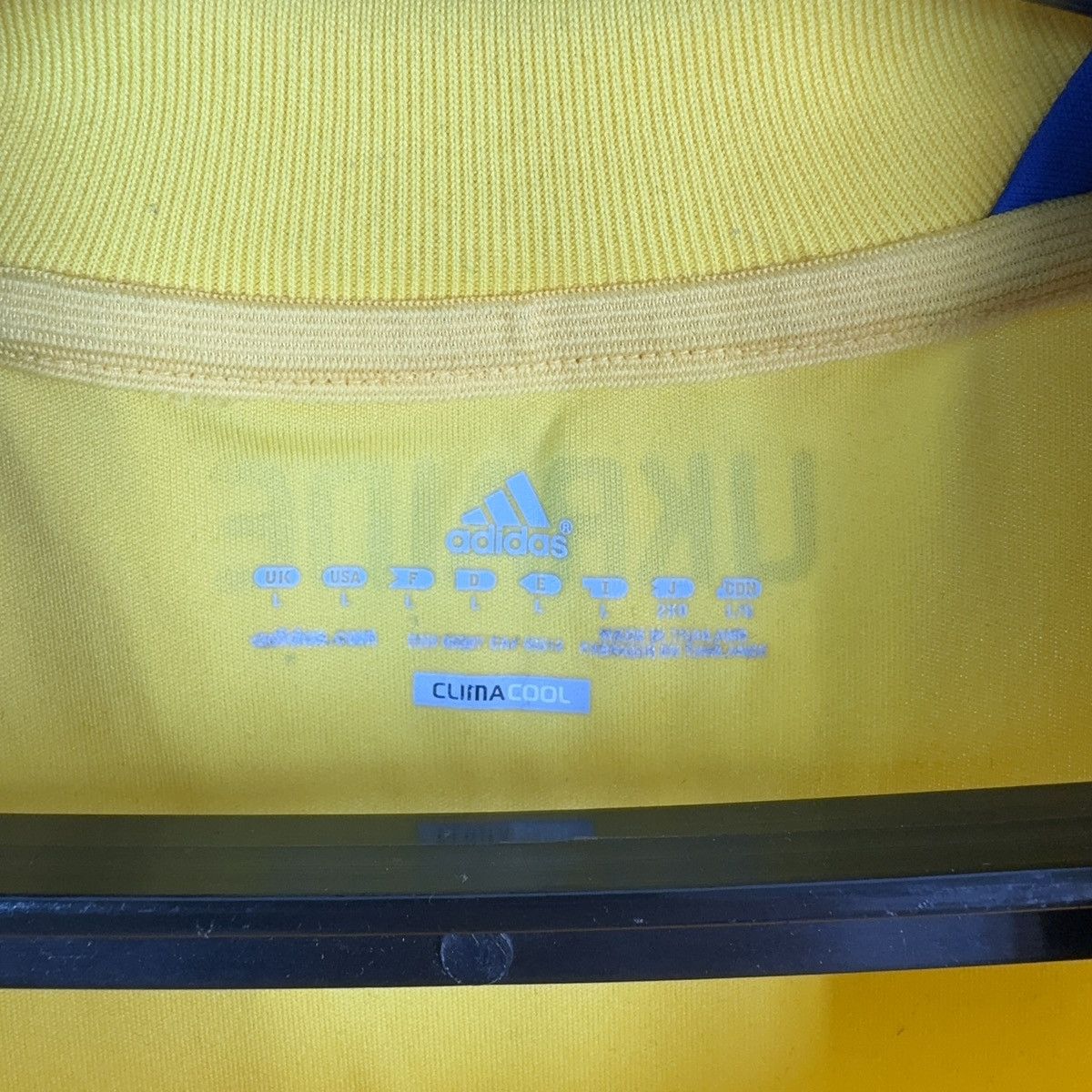 Adidas Adidas Ukraine Jersey 2011-12 Home Football Shirt Soccer L Size US L / EU 52-54 / 3 - 7 Thumbnail