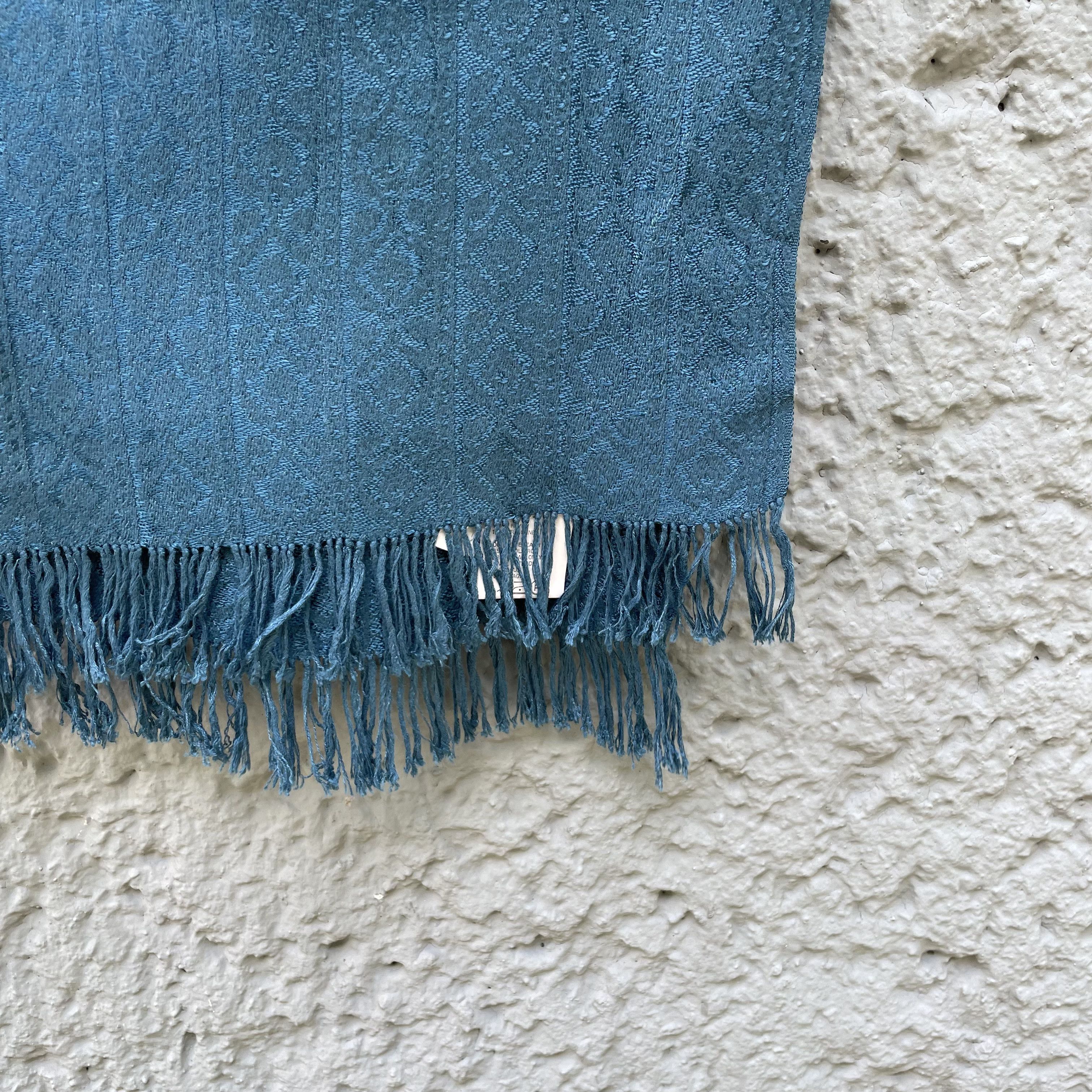 Comme des Garcons CDG Comme des Garcons Homme Plus Light Blue Rayon Scarf Size ONE SIZE - 3 Thumbnail