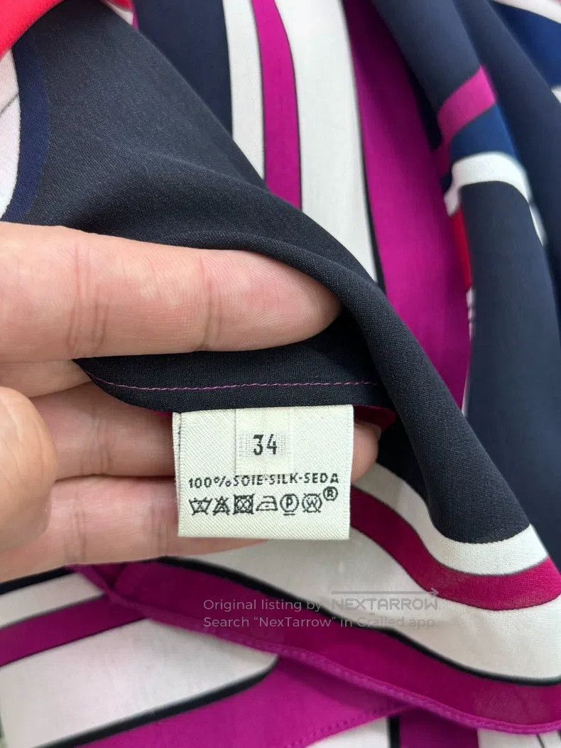 Hermes Hermes Colorful Pattern Silk Sleeveless Vest Size XXS / US 00 / IT 34 - 6 Thumbnail