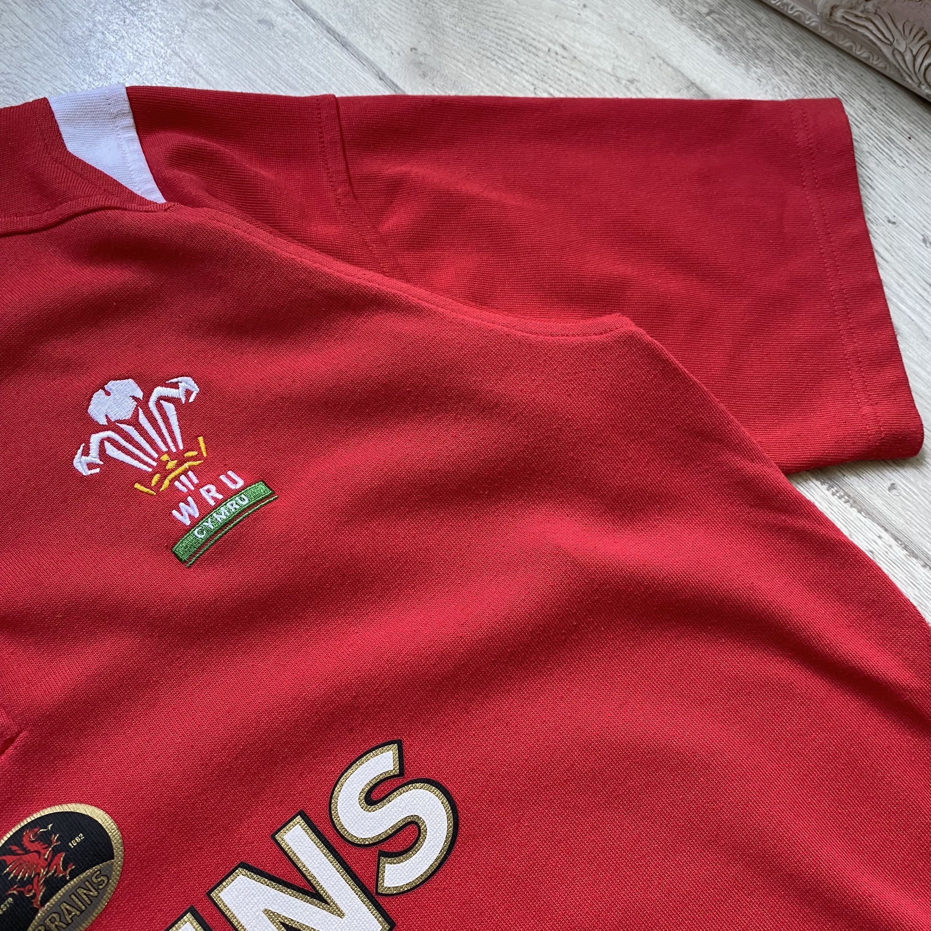 Reebok 🏉 Vintage 99s Reebok WRU Wales Rugby jersey Polo shirt Size US M / EU 48-50 / 2 - 5 Thumbnail