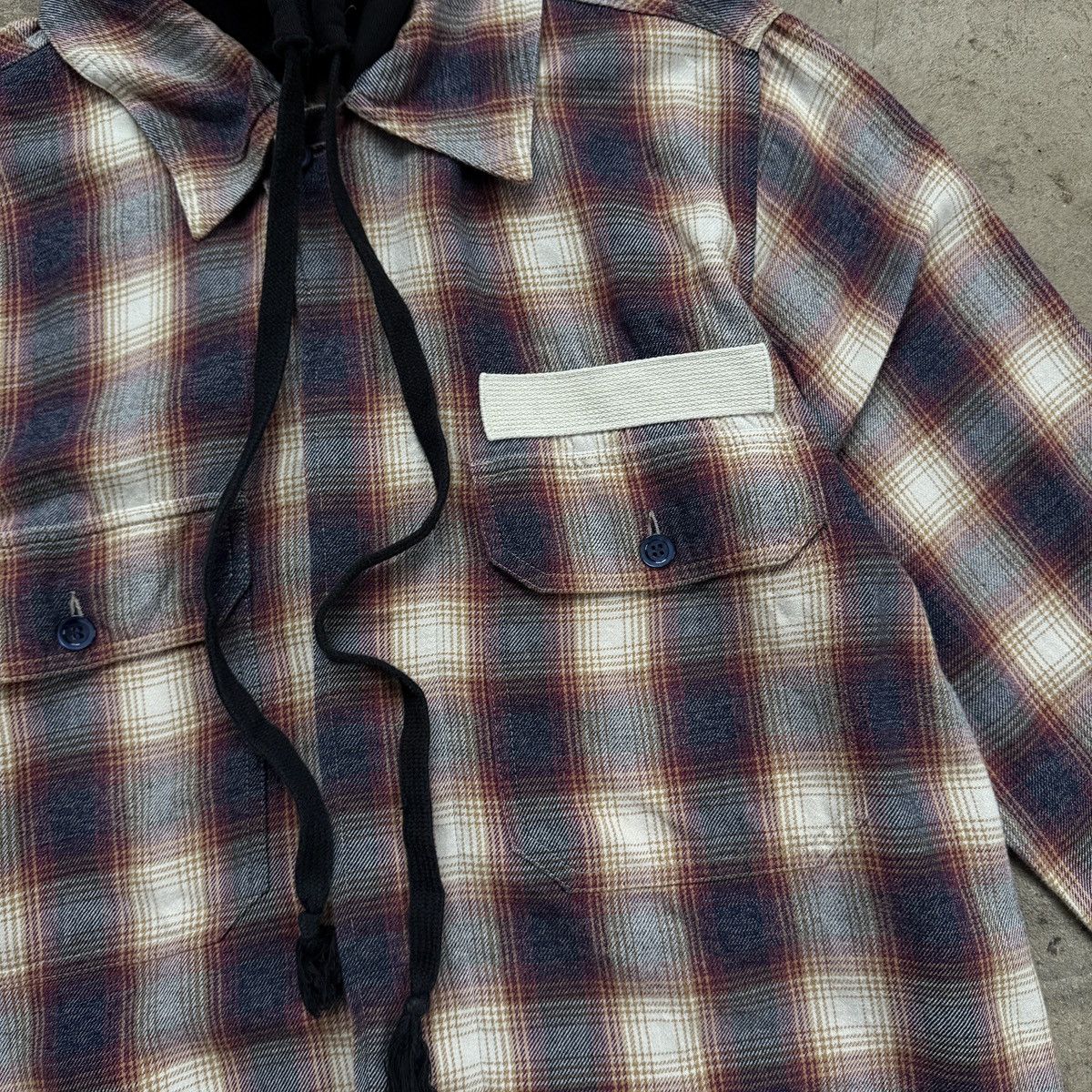 Faith Connexion Faith Connexion Check Hooded Shirt Size US M / EU 48-50 / 2 - 3 Thumbnail