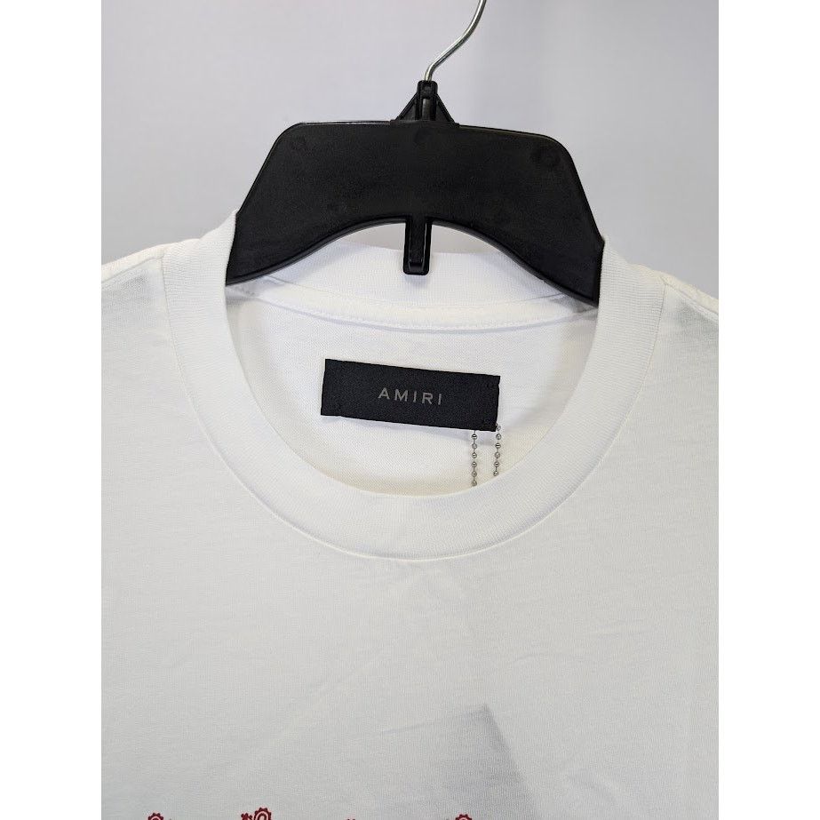 Amiri o1rshd1 Ma Paisley Short Sleeve T-Shirt in White Size US M / EU 48-50 / 2 - 5 Thumbnail