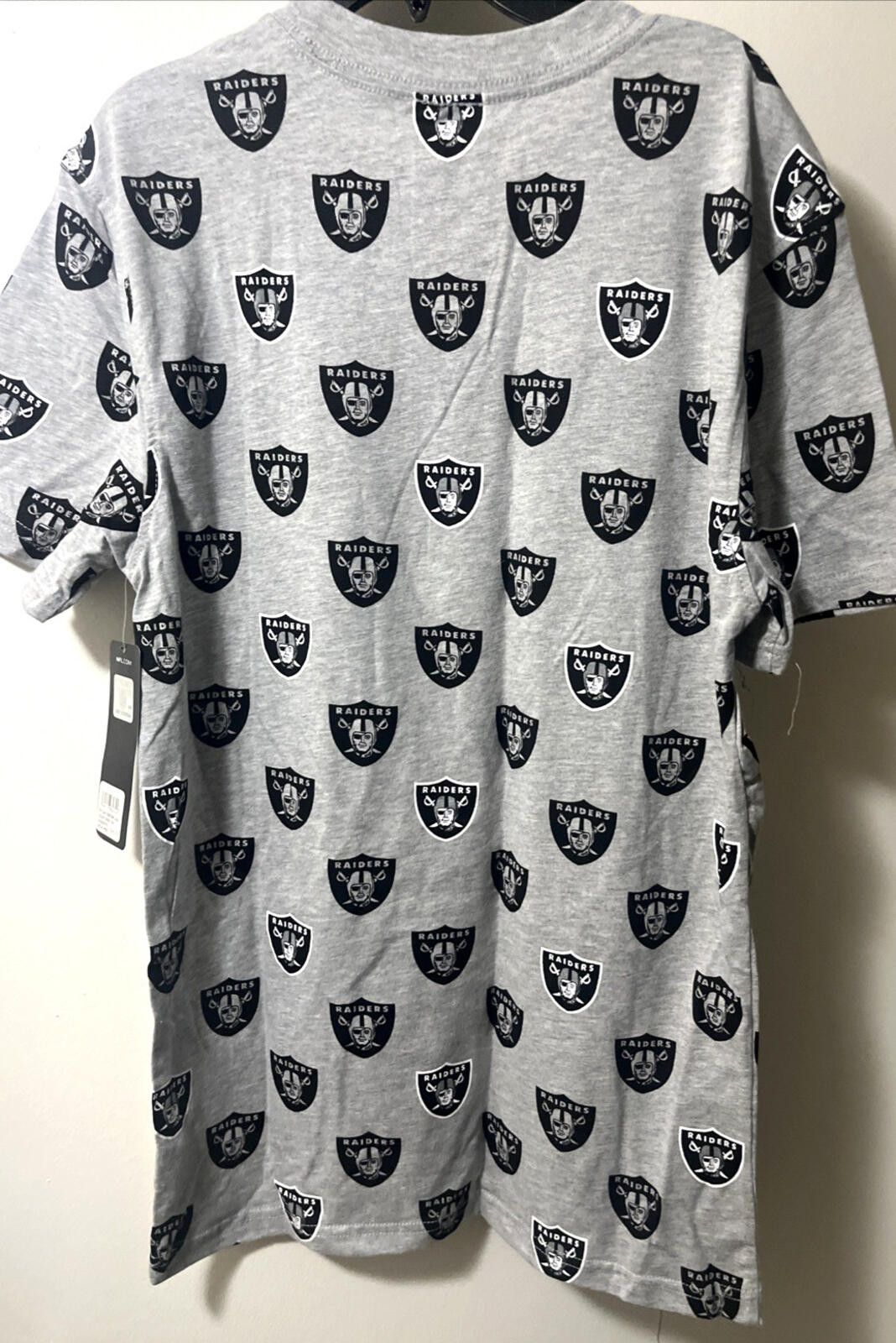 Other Small Men's NFL Las Vegas Raiders Multiple Shield Logo Shirt Size ONE SIZE - 4 Thumbnail