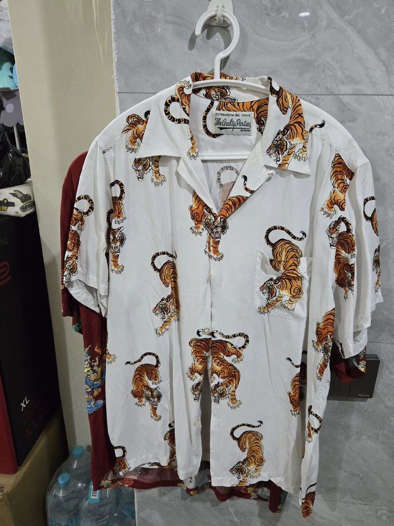 Wacko Maria WACKO MARIA Tiger Print Silk Shirt Size US M / EU 48-50 / 2 - 2 Thumbnail