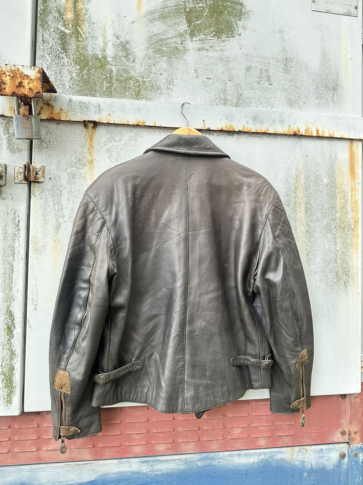 Massimo Osti Massimo Double Collar Leather Jacket Size US M / EU 48-50 / 2 - 8 Thumbnail