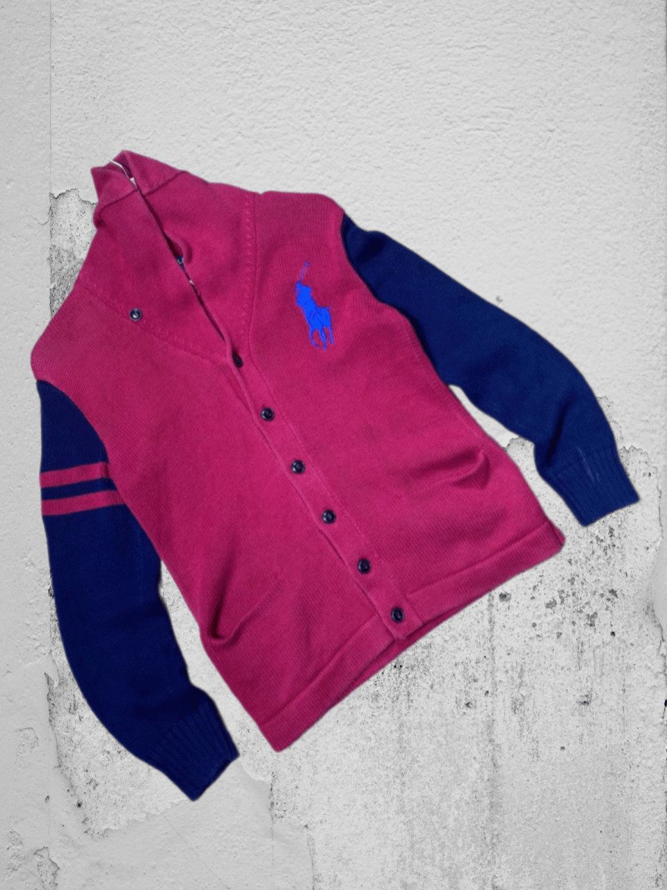 Polo Ralph Lauren Vintage Y2K Polo Ralph Lauren Wool Sweater nova check Size US S / EU 44-46 / 1 - 1 Thumbnail